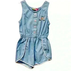 Penelope Mack little girl romper sleeveless with unicorn size 3T toddler